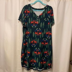 LulaRoe Kymbrie nightshirt dress size 2xl